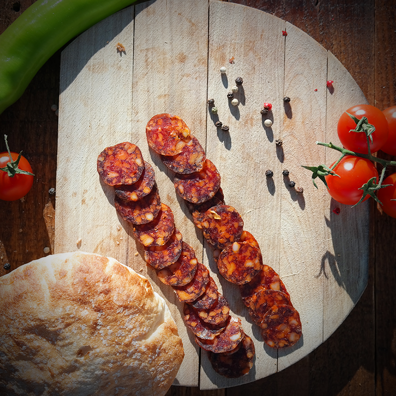 csípős mangalica páros kolbász