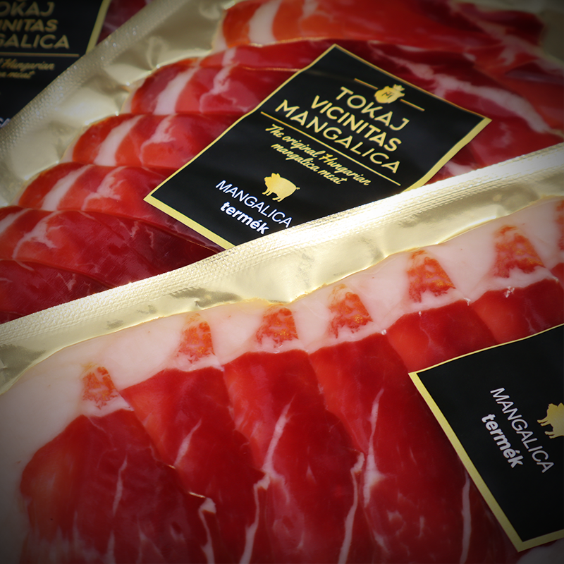 érlelt mangalica sonka szeletelt