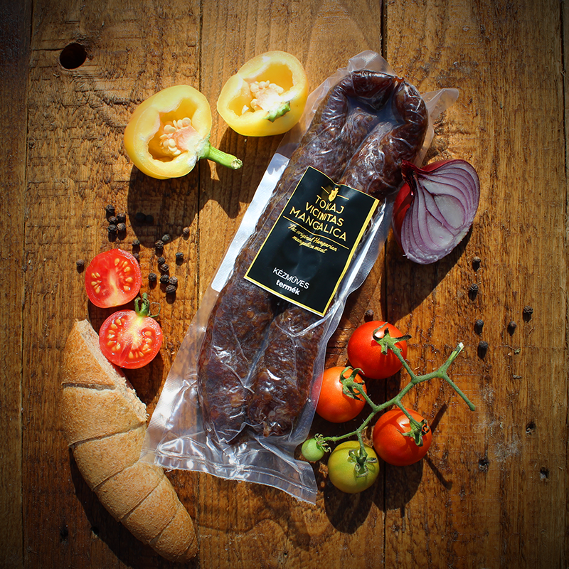 tokaji aszús borsos mangalica kolbász