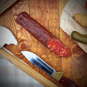 Csípős mangalica vastagkolbász felezett