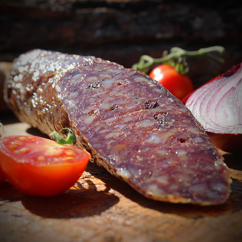 mangalica vastagkolbász vörösáfonyával