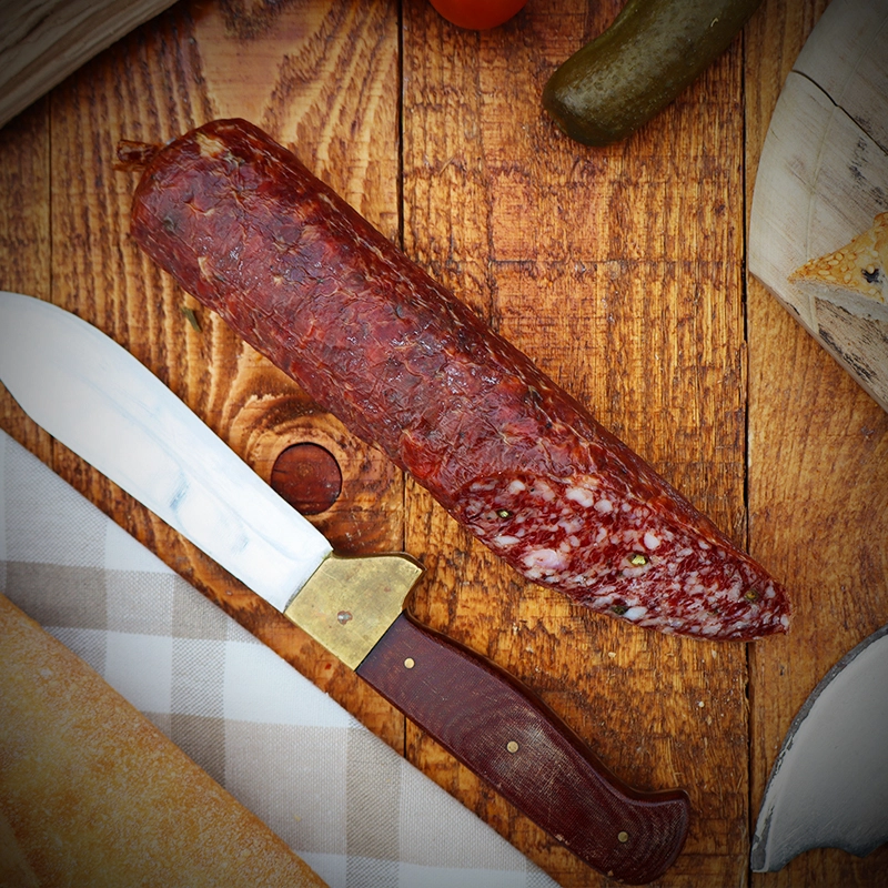 zöldborsos mangalica kolbász