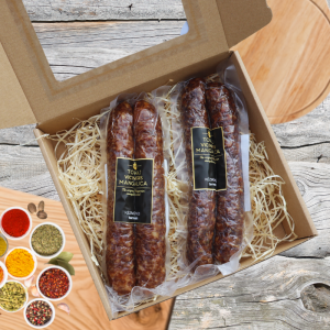 Mini gourmet csomag – 2 pár mangalica kolbász